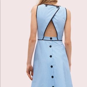Kate Spade Button Back Striped Dress